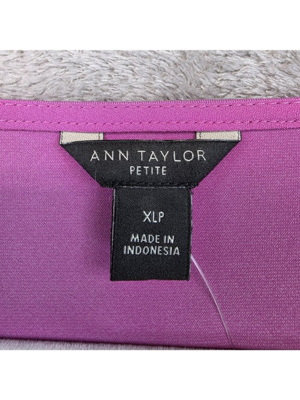 Ann Taylor Blouse Womens XL Petite Pink V Neck Short Dolman Sleeve Tie Waist - Picture 3 of 11